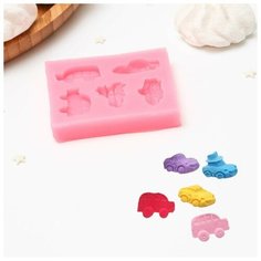 Молд «Тачки», 7×6,2×1,5 см, цвет микс Noname