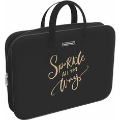 Папка текстильная на молнии ErichKrause с ручками Sparkle, A4+