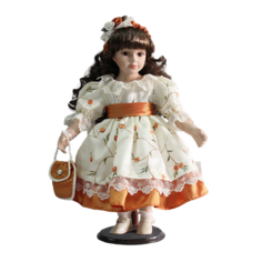 Кукла фарфоровая 16 на подставке Polly Dolls