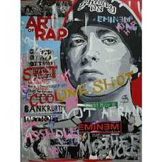 Плакат, постер на бумаге Eminem/Эминем/музыкальные/поп исполнитель/артист/поп-звезда/группа. Размер 21 х 30 см