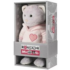 Мягкая Игрушка Maxitoys Мышель в Розовом Худи, Колбаскин&Мышель, 20 см, в Коробке