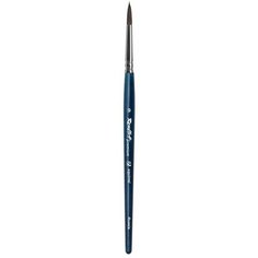 Кисть Roubloff premium белка круглая удлиненная ручка синяя короткая №9
