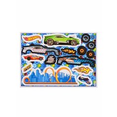 Раскраска с магнитным конструктором. Hot Wheels. Вперед, к победе! Ademar