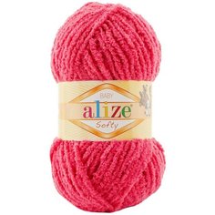 Пряжа Alize Softy малиновый (798), 100%микрополиэстер, 115м, 50г, 1шт