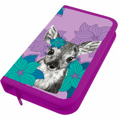 Пенал 1 отд на молнии Олень размер 19*11 см 70885 Centrum