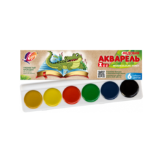 Акварель Луч Zoo 6 цв, без кисти Mivis