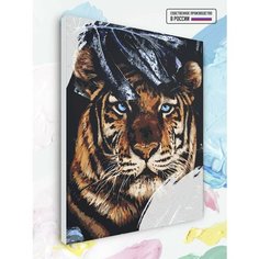 Картина по номерам Тигр в тропиках, 40 х 60 см