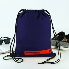 Мешок, сумка для обуви, сменки, сменной Mr.President, красный и синий, 41 х 31 см Нет бренда