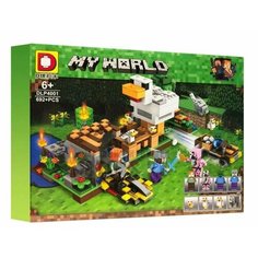 Конструктор Майнкрафт Куриная ферма, DLP4001 Vuitton