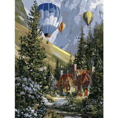 Картина по номерам Полет воздушных шаров 40х50 см АртТойс