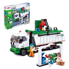 Конструктор Город «Сортировочный мусоровоз», 432 детали Sluban