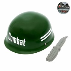 Набор военного «Каска и нож», 2 предмета Россия