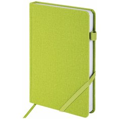 Ежедневник недатированный А5 Brauberg Finest (136 листов) обложка кожзам, резинка, зеленый, 2шт. (111868)