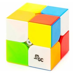 Скоростной Кубик Рубика YJ 2x2 MGC 2х2 Магнитный / Головоломка для подарка / Цветной пластик