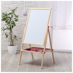 Детский мольберт двухсторонний, высота регулируется 114х47х40 см