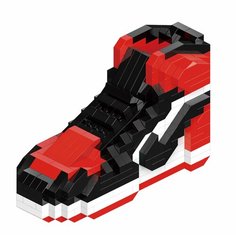 Конструктор 3D из миниблоков DAIA Кроссовок карандашница органайзер Красно-белый 518 элементов - DI668-65-01