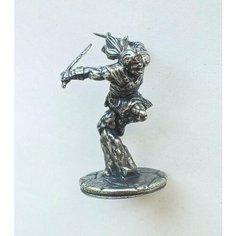 Полуорк ассасин, плут. Фигурка металлическая 35 мм. Аксессуар для настольных игр ДнД / Dungeons & Dragons Нет бренда