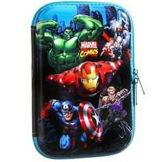 Пенал каркасный с эффектом 3D, 15х22 см, Мстители Marvel