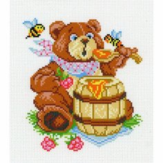 Набор для вышивания «Мишка» 21 × 30 см Россия