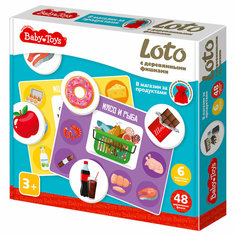 Игра настольная Лото, Baby Toys "В магазин за продуктами", картонная коробка (арт. 362849) Десятое королевство