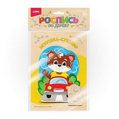 Набор для творчества Роспись по дереву. Игрушка-сувенир Мишка путешественник Фнр-008 Lori