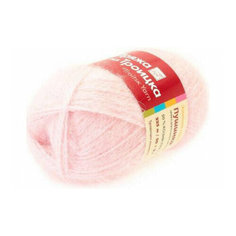 Пряжа Троицкая Пушинка светлая бегония (0180), 50%шерсть/50%козий пух, 225м, 50г, 3шт