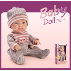 Кукла - пупс BABY DOLL в коробке для девочек, дочки-матери 23 см, W9T-01A Китай