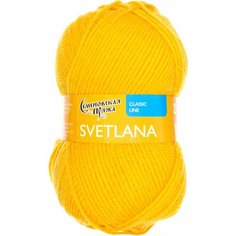 Пряжа Семеновская Svetlana (Светлана ПШ) канарейка (216), 50%шерсть/50%акрил, 250м, 100г, 5шт