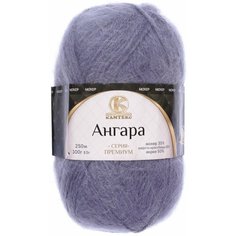 Пряжа Камтекс Ангара серый (169), 35%мохер/15%шерсть/50%акрил, 250м, 100г, 3шт