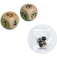Кубики игральные "Время игры", 2 х 2 см, 2 шт ТероПром