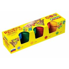 Пальчиковые краски классические для малышей, набор для детского творчества 110 мл. 4 цвета Ярик