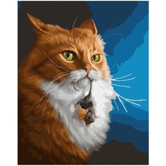 Картина по номерам Кот с мышкой 40х50 см АртТойс