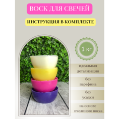 Воск для свечей / Микс 37 / 1 кг Hobbyscience.Ru