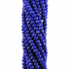 Хрустальные бусины Lapis Lazuli (нить 42 см) (3 мм) для рукоделия, стеклянные Нестандарт
