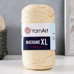 YarnArt Пряжа "Macrame XL" 100% полиэстер 130м/250г (165 св. беж)