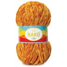 Пряжа Nako Lily оранжевый (4547), 100%полиэстер, 180м, 100г, 3шт