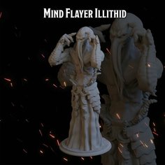 Иллитид Свежеватель разума 53,2мм фигурки/миниатюры (ДнД, DnD, D&D, Dungeons & Dragons, Pathfinder, Подземелья и Драконы, Wargames) Лавка Приключенца