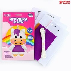 Набор для создания игрушки из фетра Любимый единорог Made in China