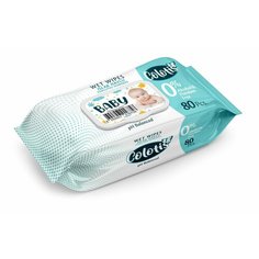Детские влажные салфетки Colotis, 80 штук. Papilion
