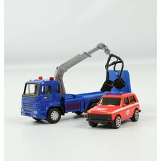 Эвакуатор машинка металлический / Play Smart / 2 штуки в упаковке