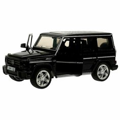 Машина металлическая ТехноПарк Mercedes-Benz G500, черный, свет+звук, 17,5 см