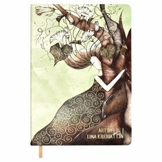 Ежедневник недатированный А5, 120 листов ESCALADA, мягкий переплёт, искусственная кожа "Наппа", тиснение фольгой, белый офсет 70 г/м², зелёный Феникс