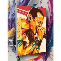 Картина по номерам Честер Беннингтон Рок музыкант Круто красим