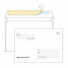 Комплект 1000 шт, Конверт C5, OfficeSpace, 162*229мм, с подсказом, б/окна, отр. лента Спейс