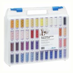 Набор ниток METTLER "Silk Finish", 96 катушек, 96 цветов, в пластиковом чемоданчике, цветовая карта