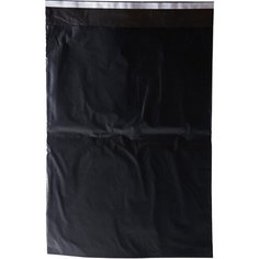 Корд курьерский пакет, без печ, без кармана, черн,340х460+40,40мкм,100шт/уп Noname