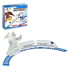 Железная дорога «Робот», работает от батареек, свет и звук КНР