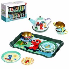 Набор металлической посуды «Дино», 14 предметов, цвет микс Без бренда