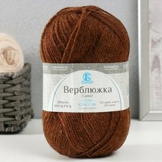 Пряжа для вязания "Верблюжка" акрил 30%, верблюж. шерсть 70% 250м/100гр (049 медный) 10073266 Камтекс