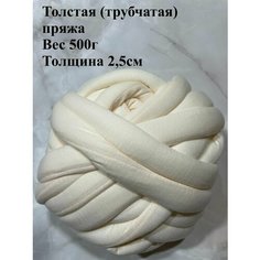 Толстая трубчатая пряжа для вязания руками 500г Twinkle Goods